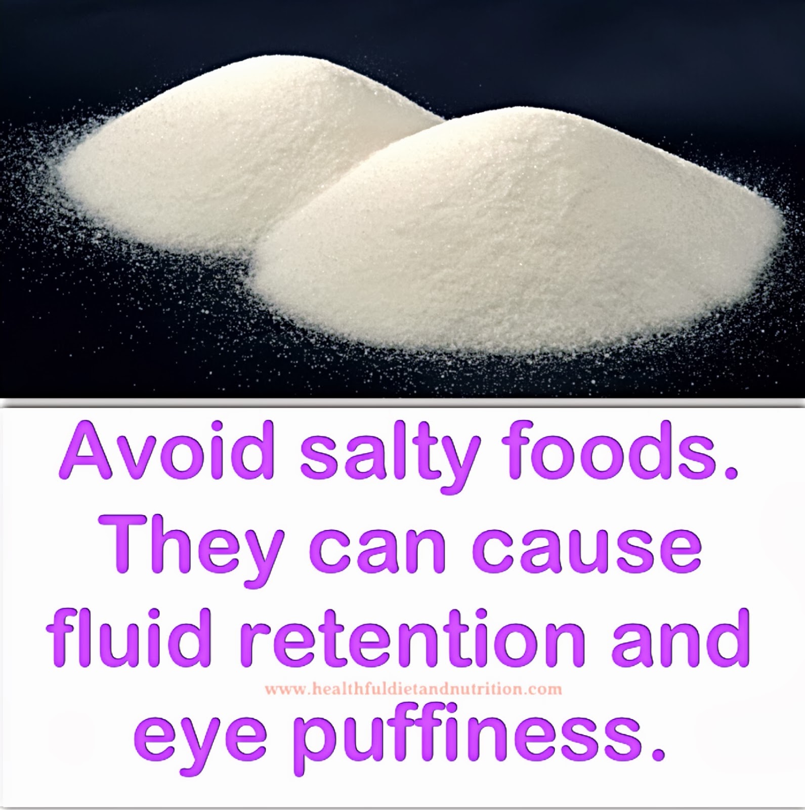 Avoid Salty Food