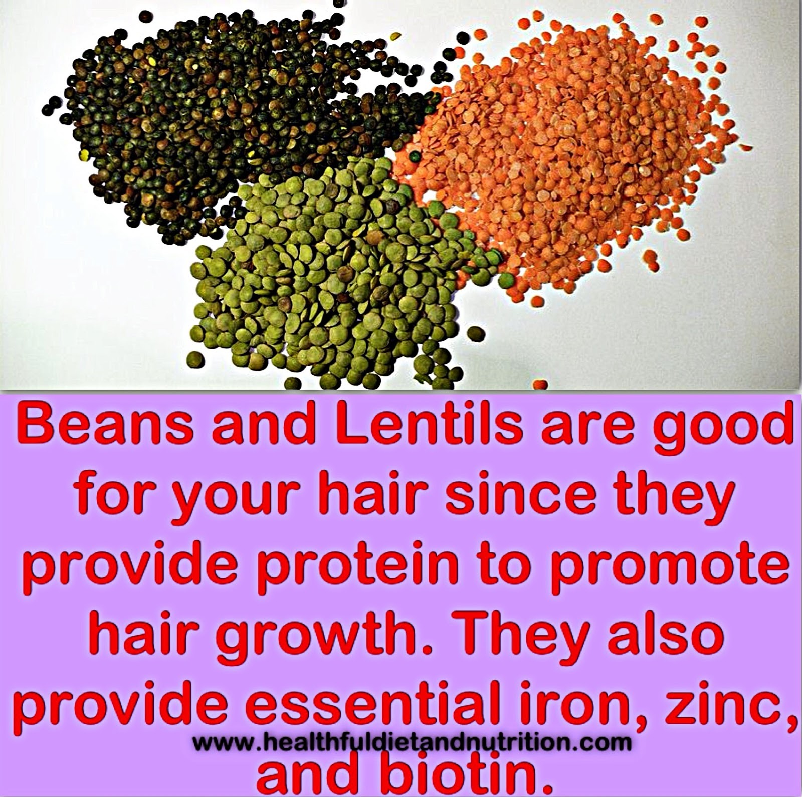 Eat Beans And Lentils For Hair Growth