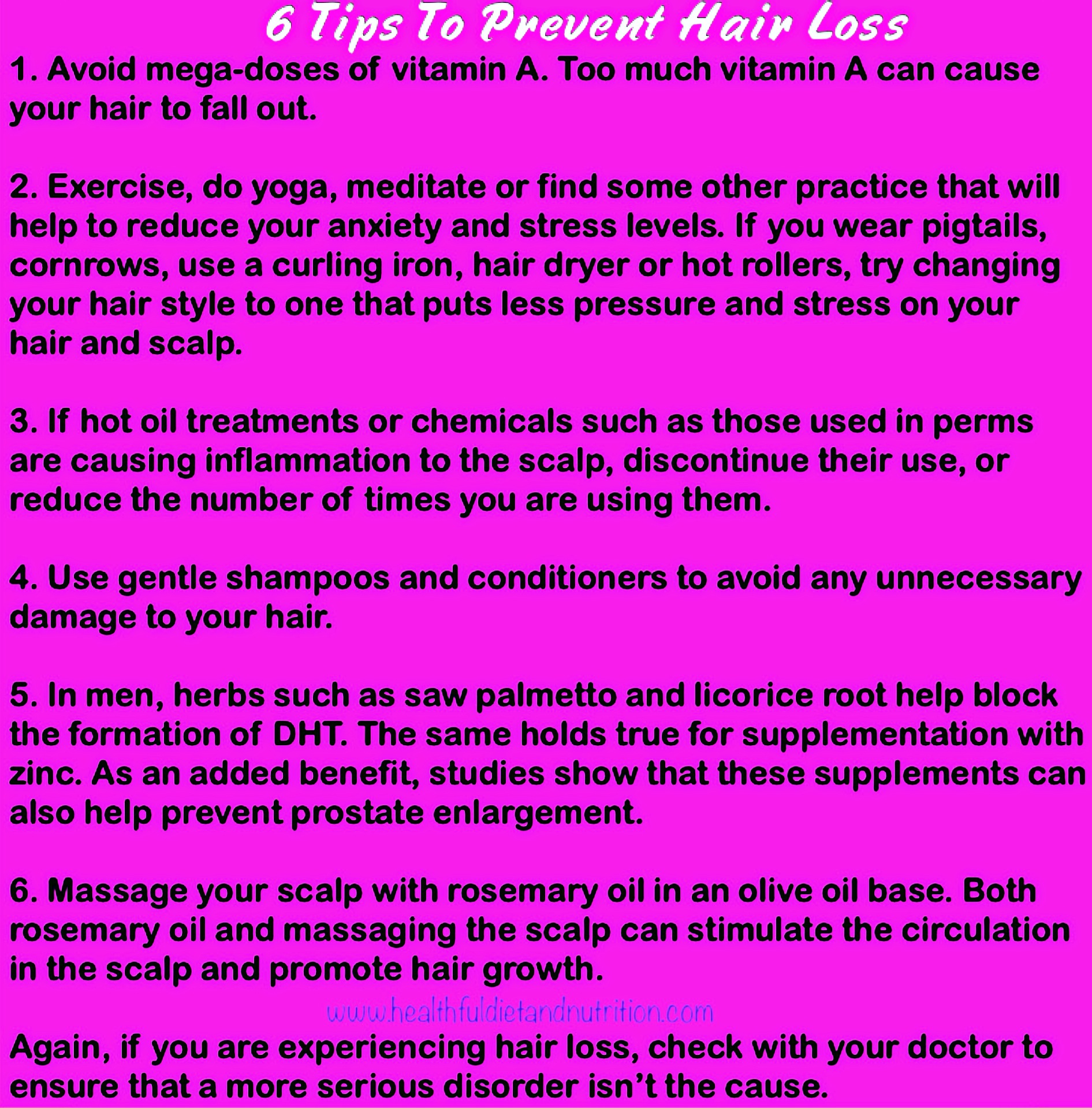 6 Tips To Prevent Hair Loss