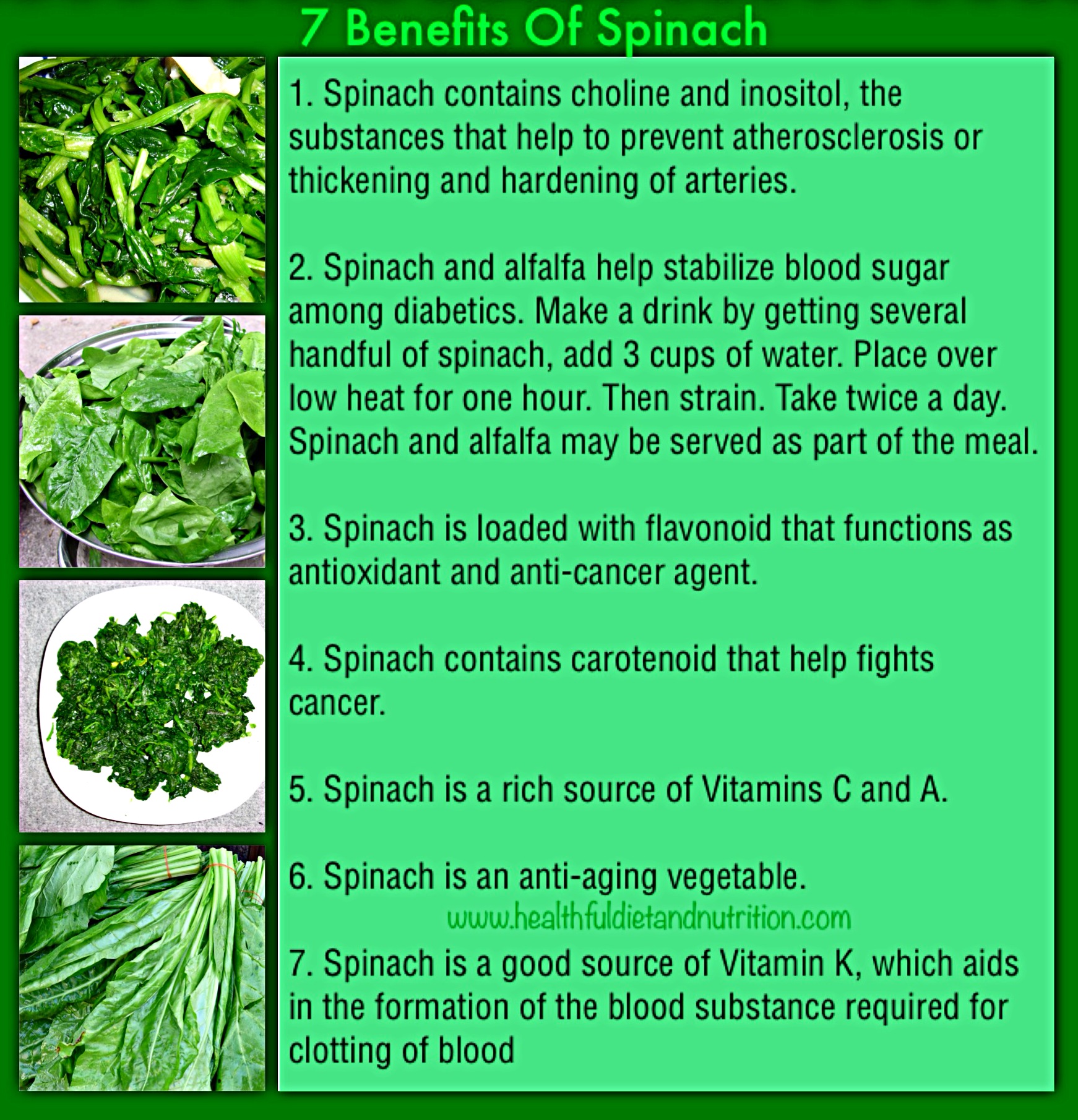 7 Benefits Of Spinach