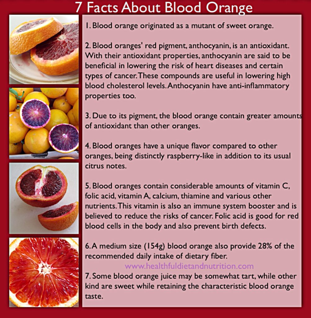 7 Facts About Blood Orange Healthful Diet & Nutrition