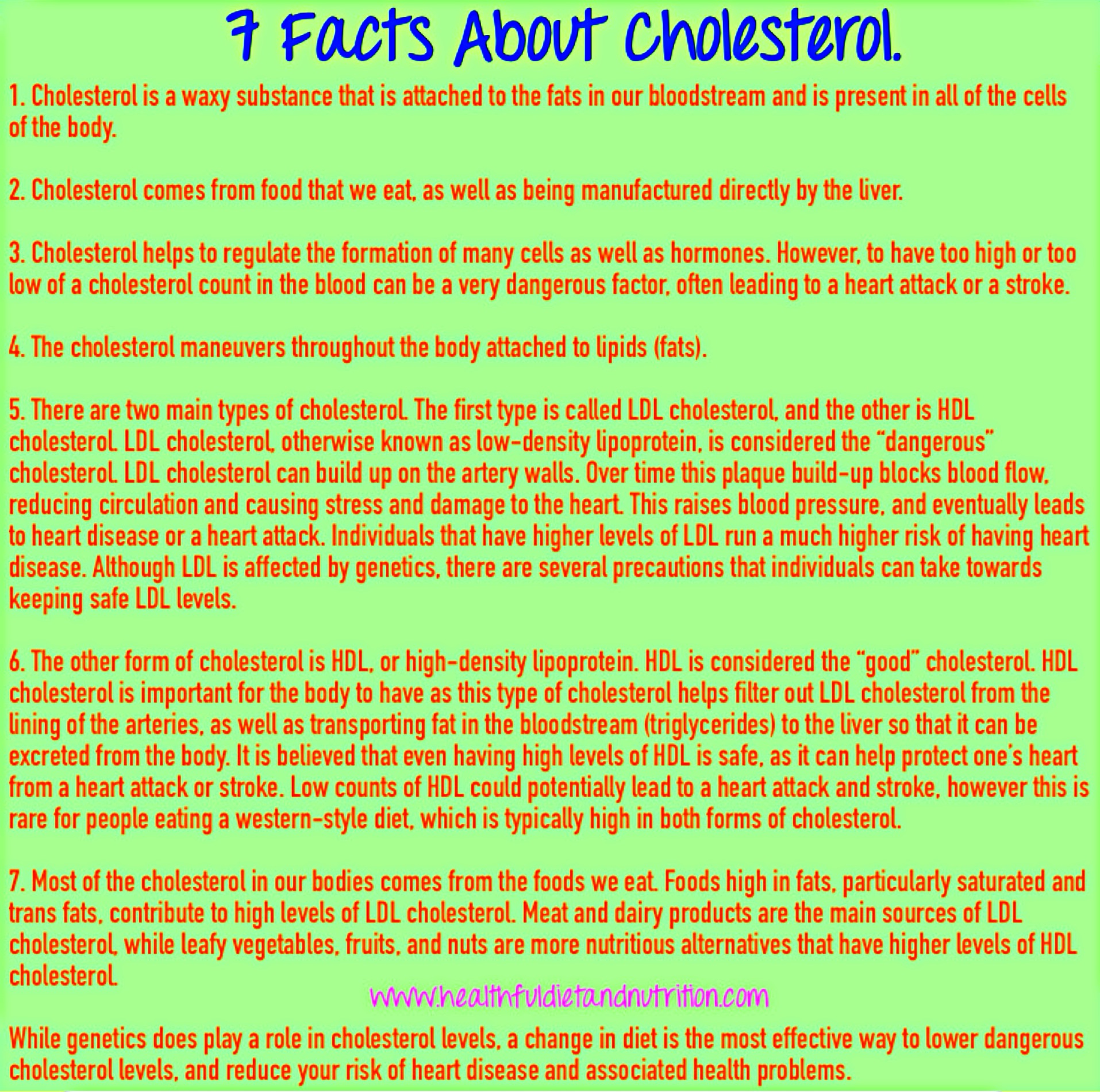 7 Facts About Cholesterol