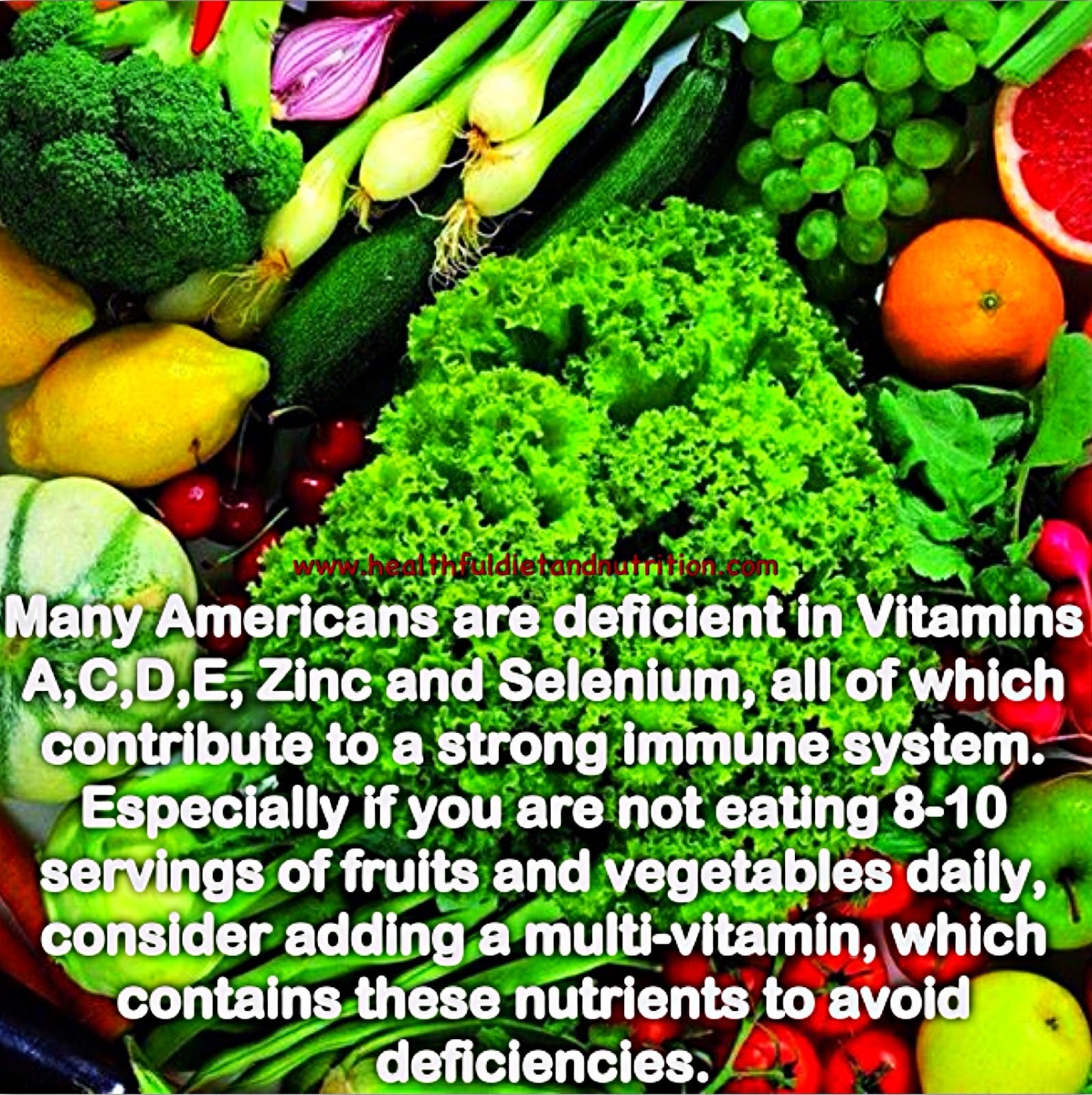 Take Multi-vitamin to Avoid Deficiencies