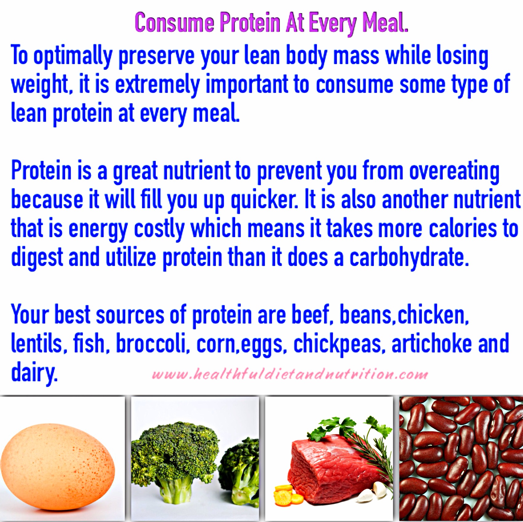 Consume Protein At Every Meal