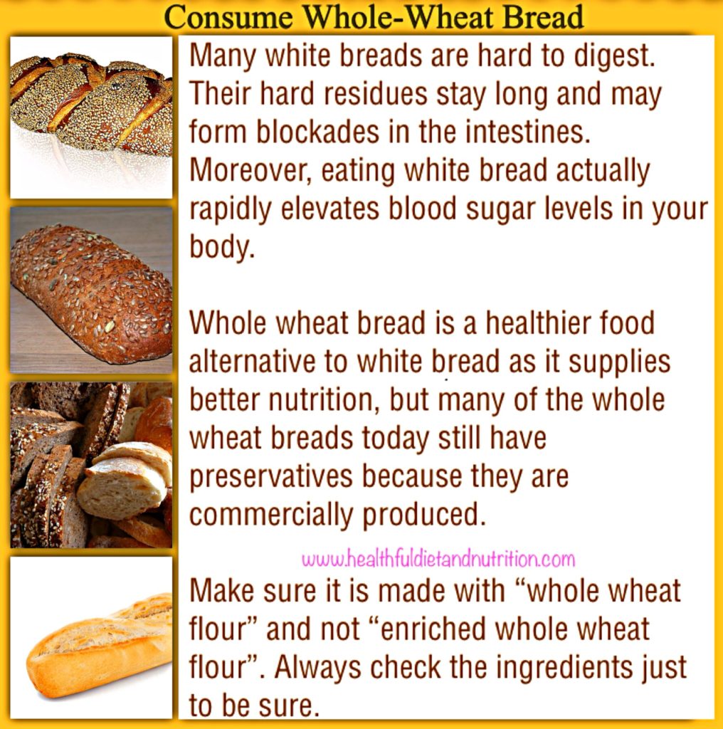 Whole wheat bread and white bread differ primarily in their ingredients and nutritional content. Whole wheat bread is made from whole grains, retaining the bran, germ, and endosperm, which provide fiber, vitamins, and minerals. This results in a denser texture and a nuttier flavor. In contrast, white bread is made from refined flour, removing the bran and germ, leading to a lighter texture but a loss of essential nutrients and fiber. Whole wheat bread is generally considered healthier due to its higher nutritional value, promoting better digestion and stabilizing blood sugar levels, while white bread may contribute to rapid spikes in glucose.