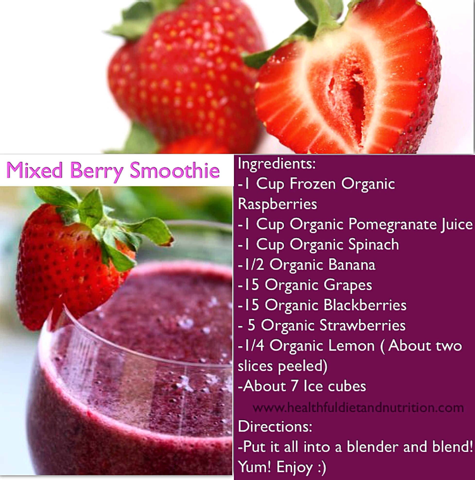 Mixed Berries Smoothie Recipe