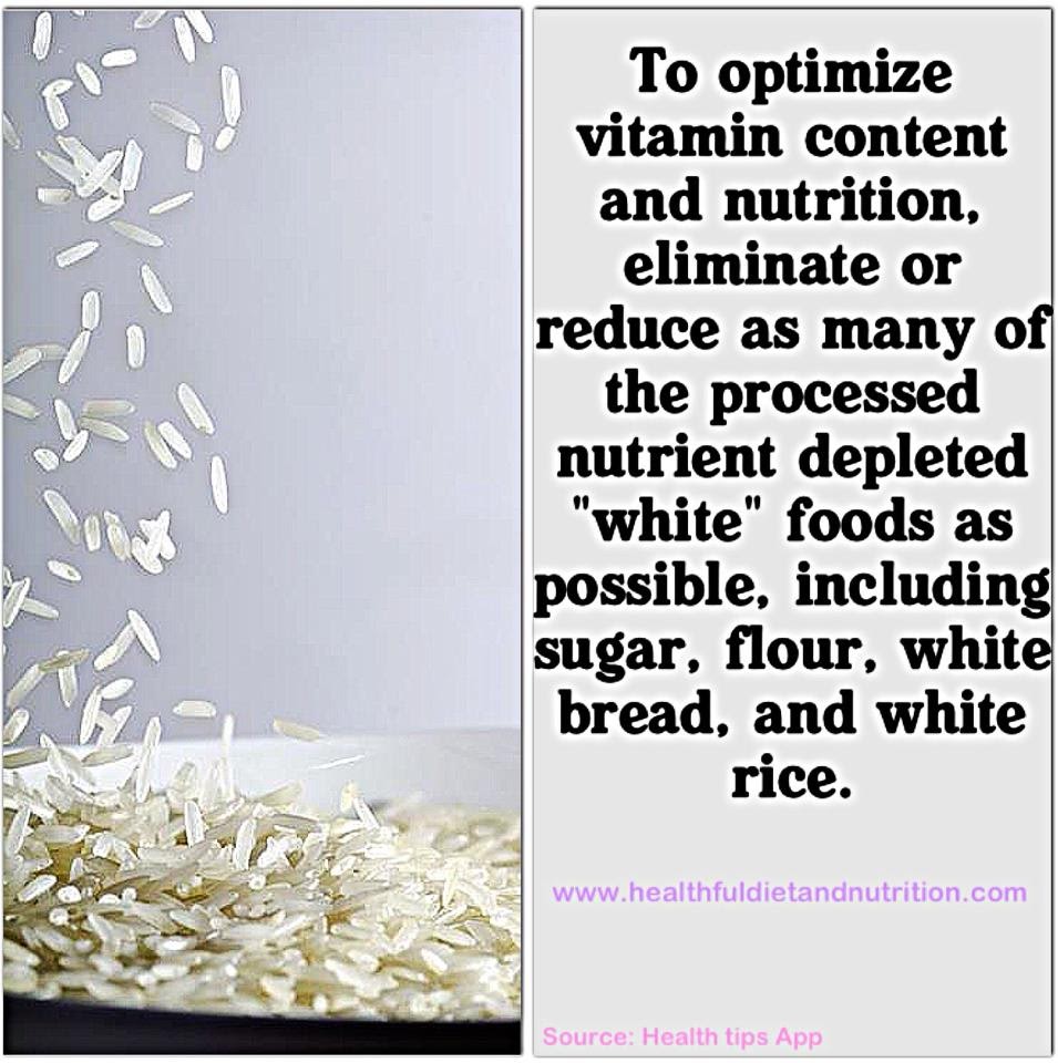 Eliminate or Reduce Proccesed Food