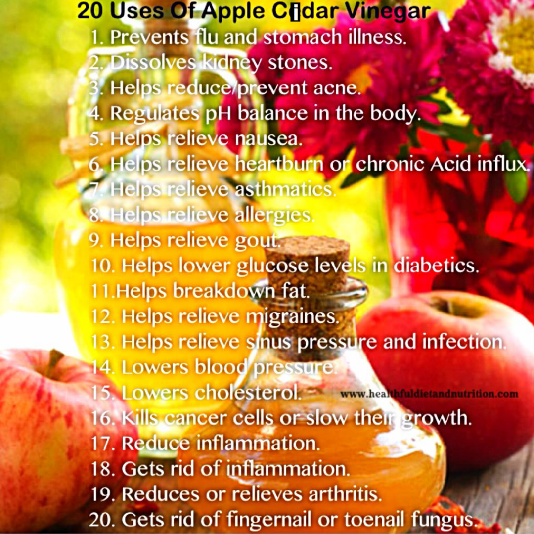 20 Uses Of Apple Cider Vinegar