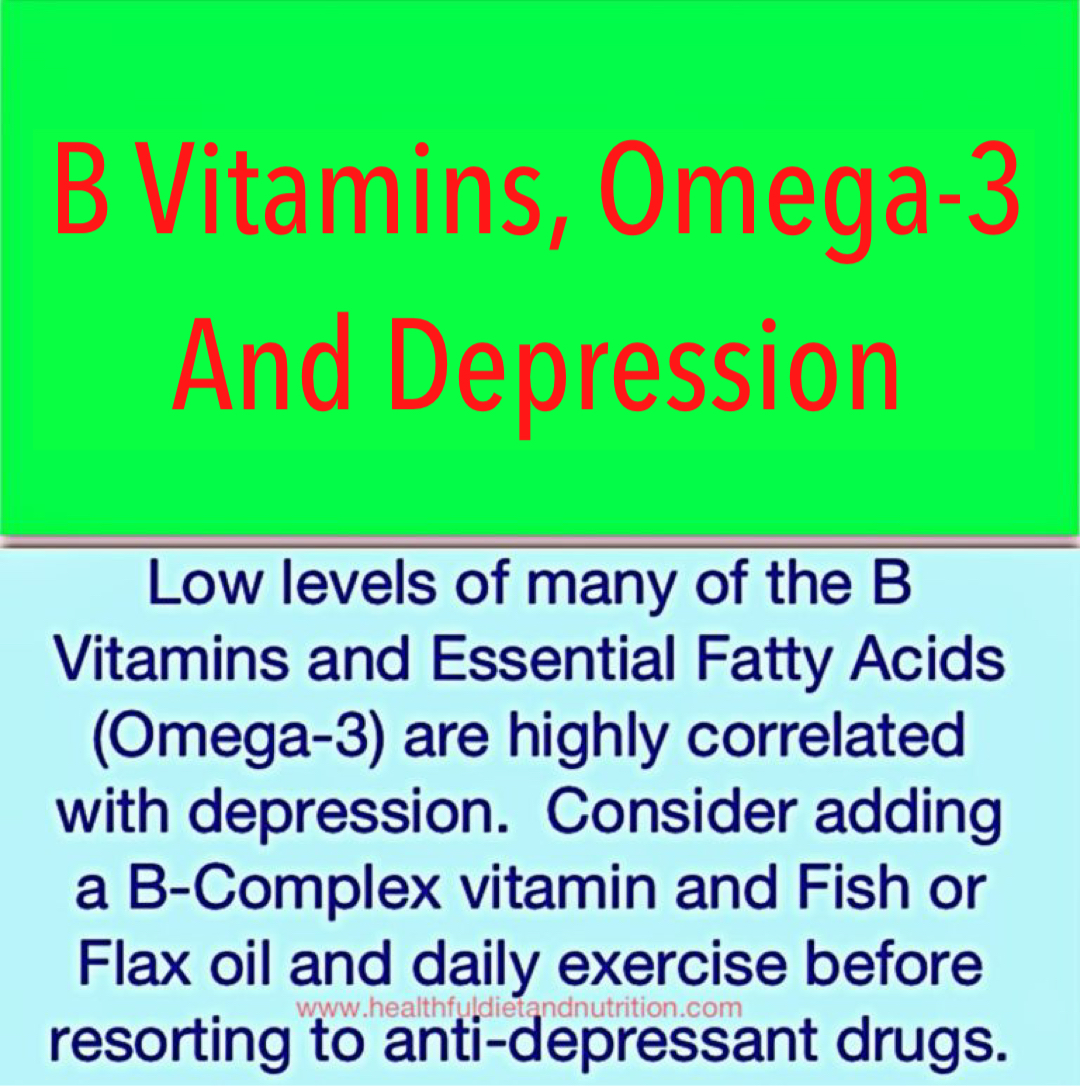 B Vitamins, Omega-3 And Depression