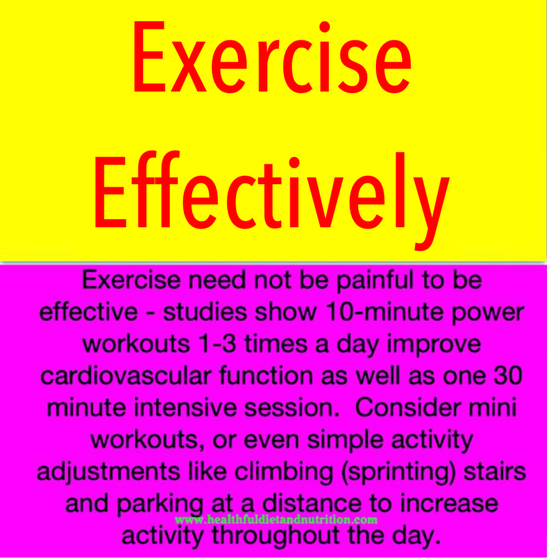 Exercise Effectively