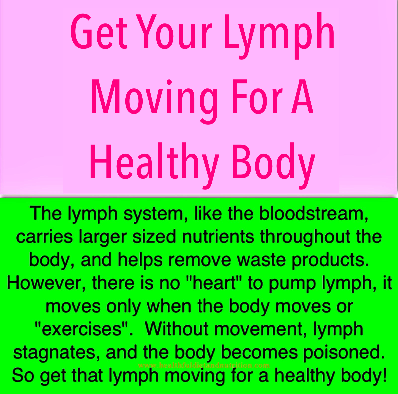 Get Your Lymph Moving For a Healthy Body