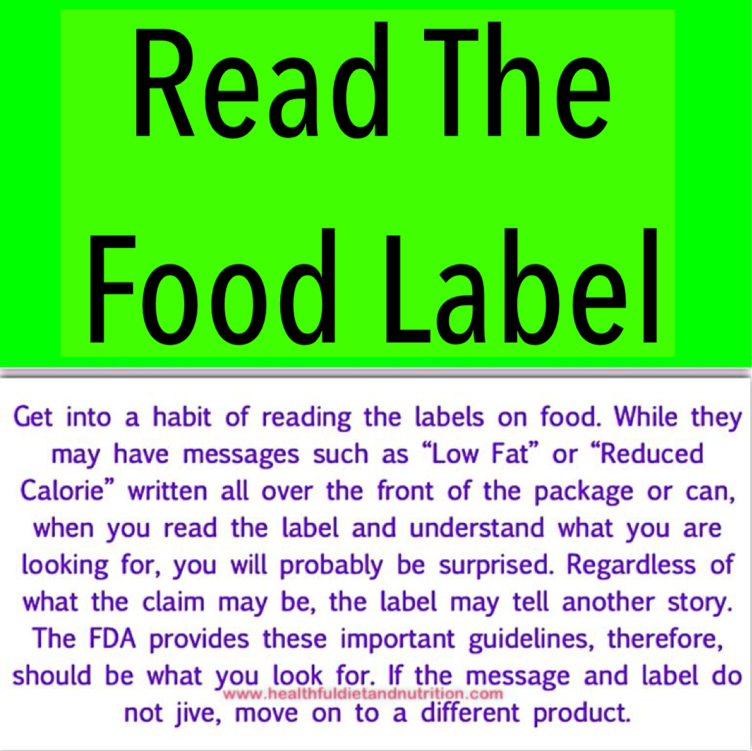 Read The Food Label