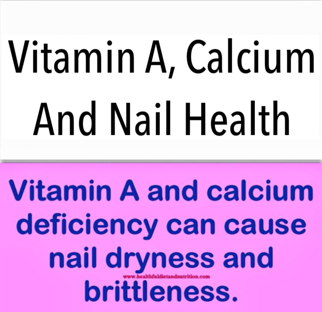 Vitamin A and calcium play crucial roles in maintaining nail health. Vitamin A supports the production of sebum, which keeps nails hydrated and prevents brittleness. Additionally, it promotes cell growth, fostering the development of strong, resilient nails. Calcium is essential for nail structure; it provides strength and helps prevent breakage. A deficiency in calcium may lead to weak and brittle nails. Incorporating foods rich in these nutrients, such as leafy greens, dairy products, and carrots, can enhance nail health. Adequate hydration and overall nutrition are also vital for maintaining robust and healthy nails.