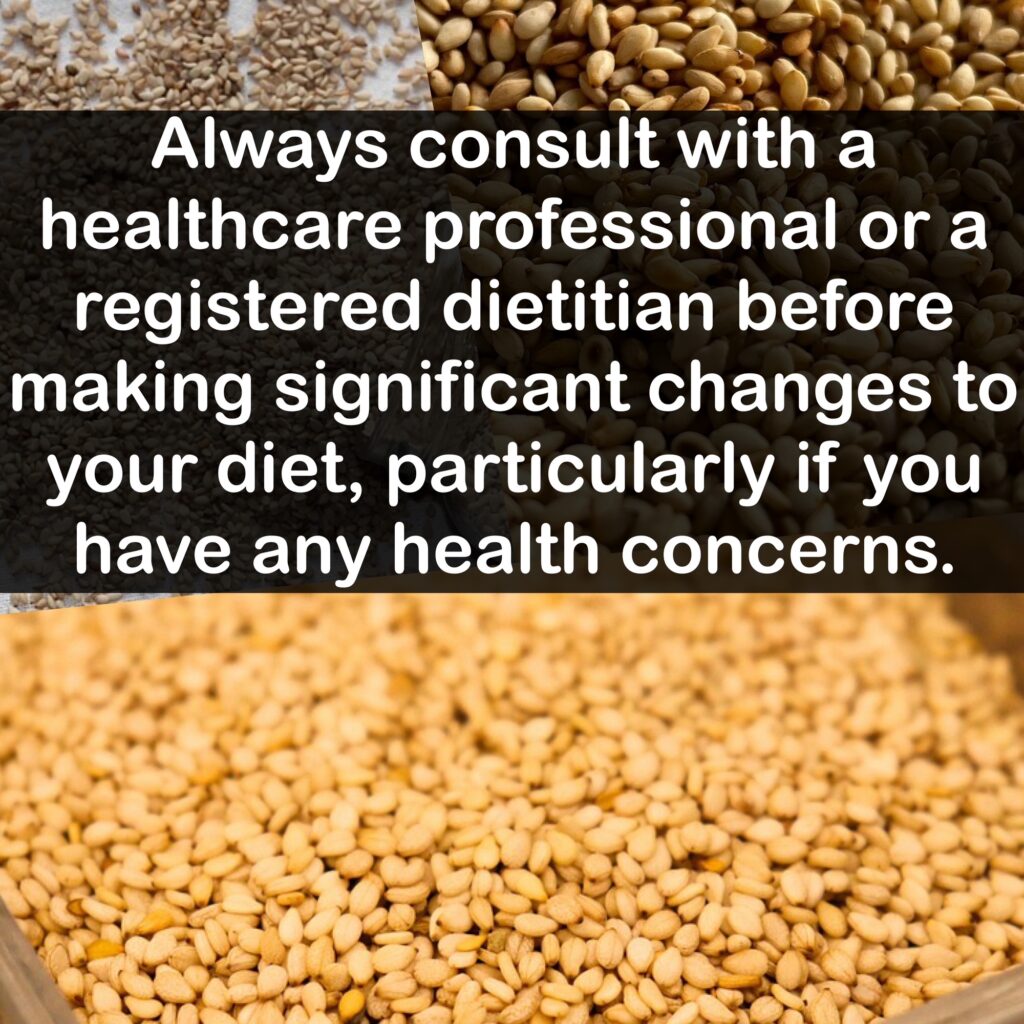 Conclusion: Always consult with a healthcare professional or a registered dietitian before making significant changes to your diet, particularly if you have any health concerns.