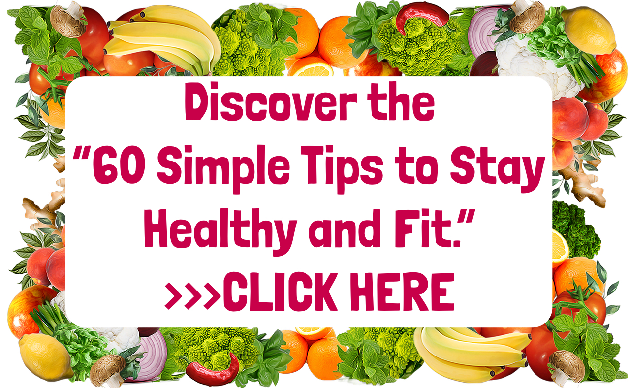 60 Simple Tips To Stay Healthy And Fit Book Banner