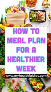 How to Meal Plan for a Healthier Week