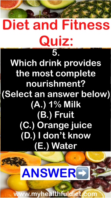 Diet and fitness quiz