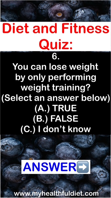 Diet and fitness quiz