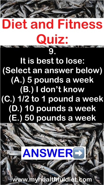 Diet and fitness quiz
